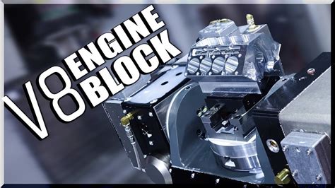 cnc machined miniature v8 engine block|Detailed CNC Machined Mini V8 Engine Block .